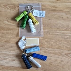 Michael Kors Tassel Keychain Set in Multicolor 2 For 1 Price